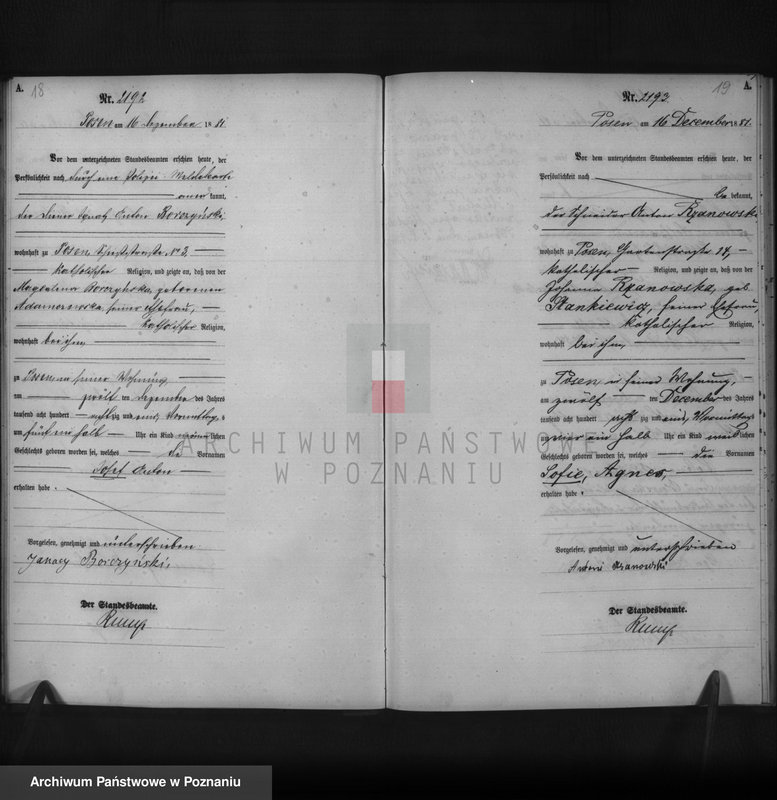 Obraz 11 z jednostki "Księga urodzeń t. V"