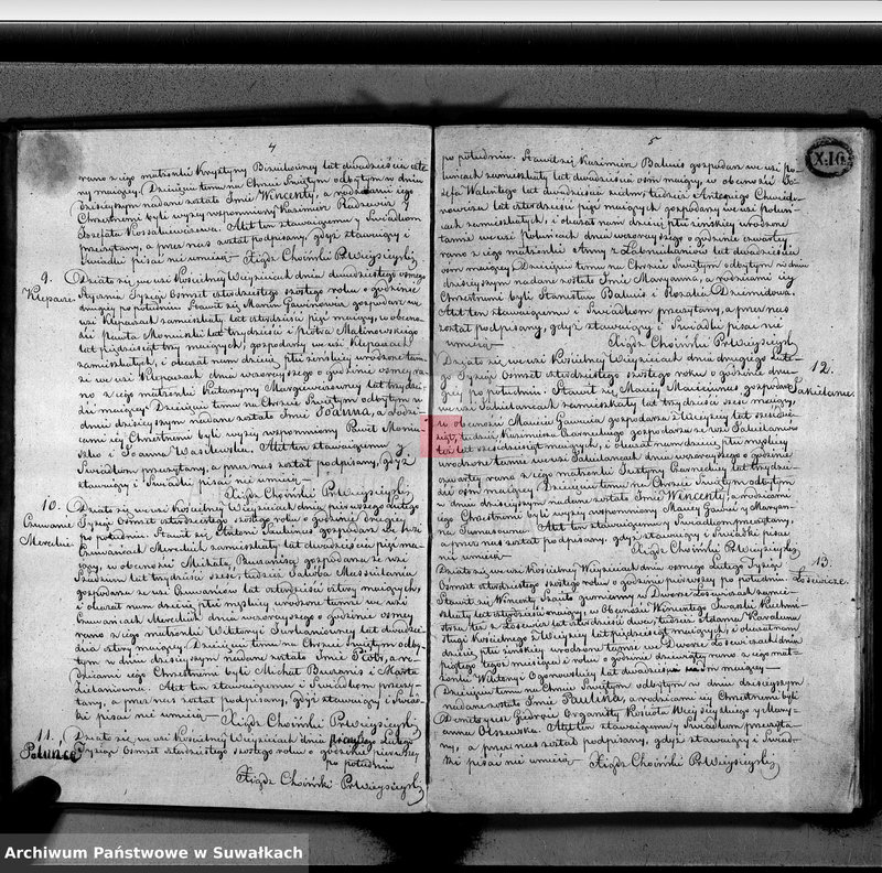 image.from.unit.number "Duplikat aktów urodzenia, zaślubienia i zejścia parafii wieysieyskiey z roku 1846"