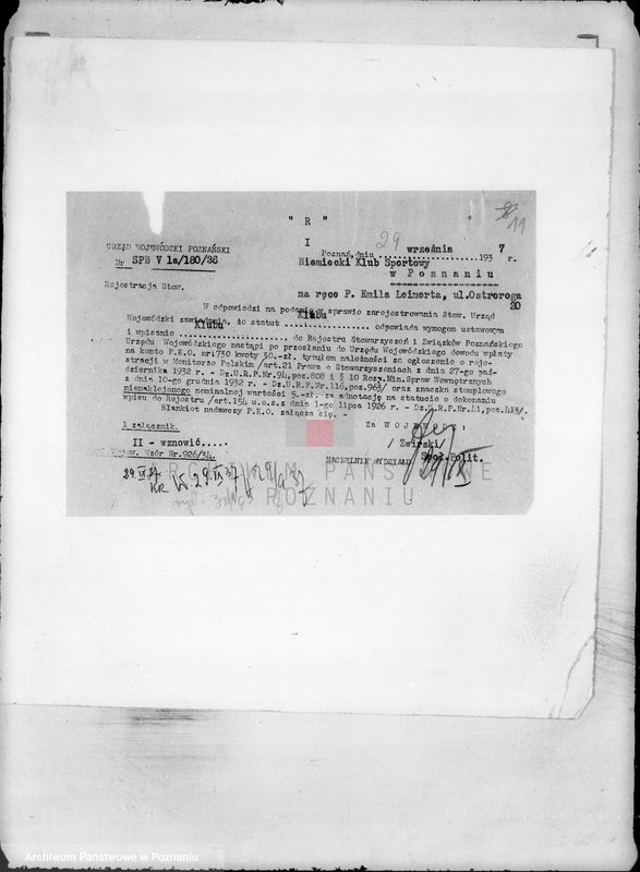 Obraz 15 z jednostki "/Niemiecki Klub Sportowy w Poznaniu/"