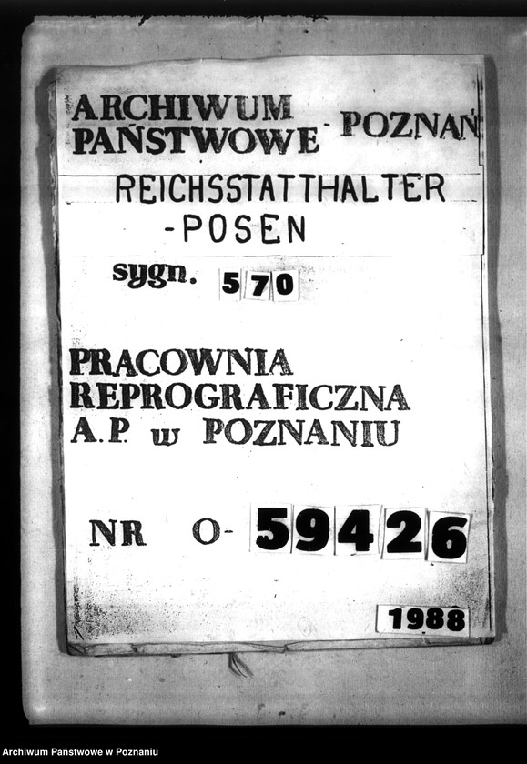 Obraz 1 z jednostki "Wohnungszuweisungen für Deutsche. Verdrängung der Polen."