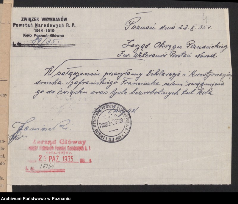 Obraz 7 z jednostki "Poznań - Główna im. gen. Dąbrowskiego akta koła."