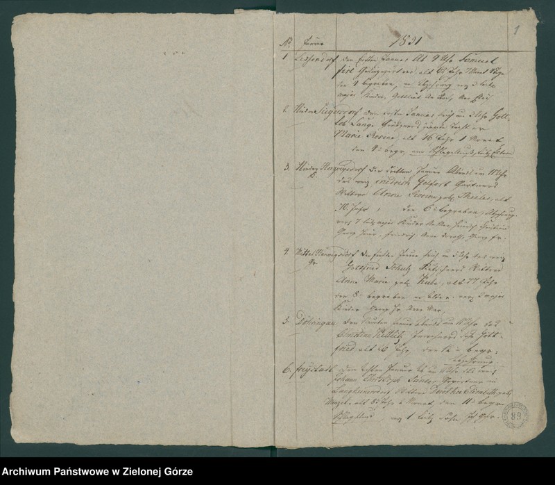 image.from.unit "Sterbebuch Duplicat vom Jahr 1831"