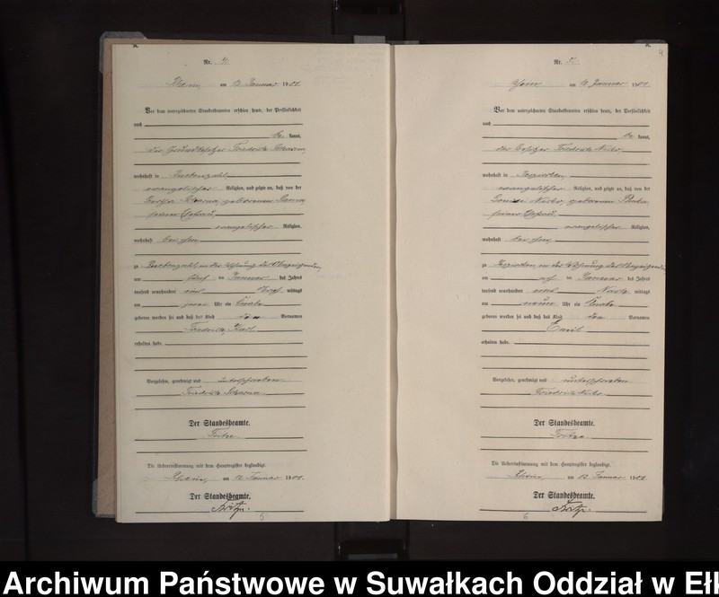 image.from.unit.number "Geburts-Neben-Register des Königlichen Preussischen Standes-Amtes Orlen Kreis Loetzen"