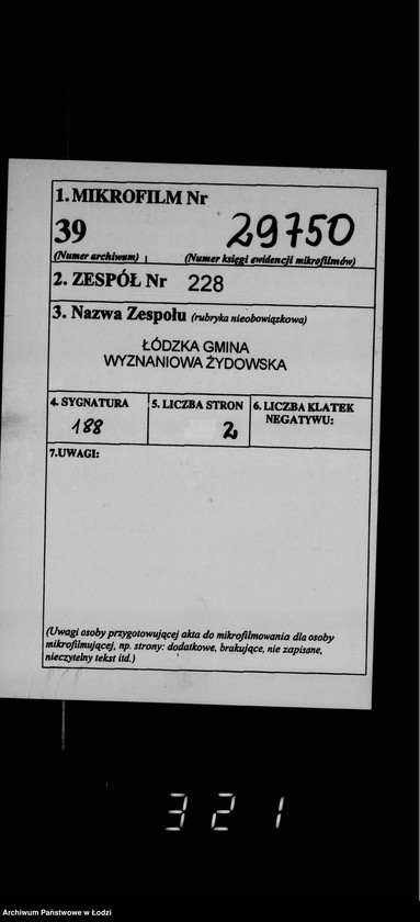 Obraz 2 z jednostki "Akta dotyczące wykonawcy cmentarnego L. Lipskiego"