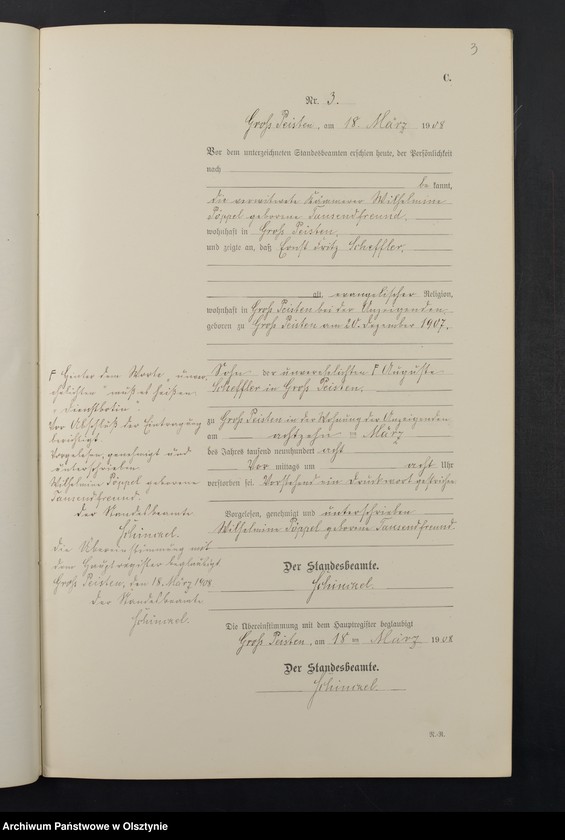 Obraz 5 z jednostki "Sterbe-Neben-Register Nr 1 - 23"