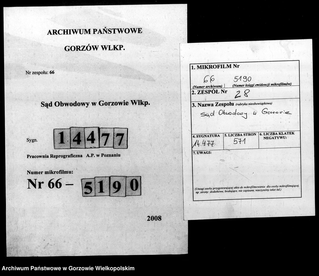 image.from.unit.number "Duplikate der Kirchenbücher von Vietz: Vietz (Witnica), Massin (Mosina)"