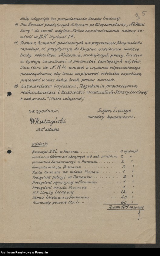 Obraz 7 z jednostki "/Rozkazy dzienne Straży Ludowej byłego Zaboru Pruskiego, przemianowanej następnie na wojsko "Obrony Kraju"/."