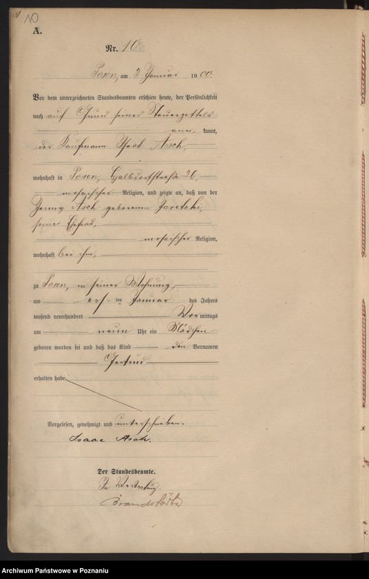 Obraz 13 z jednostki "Księga miejscowa urodzeń"