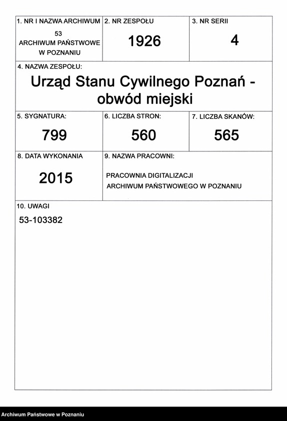 Obraz 1 z jednostki "Księga zgonów tom I"