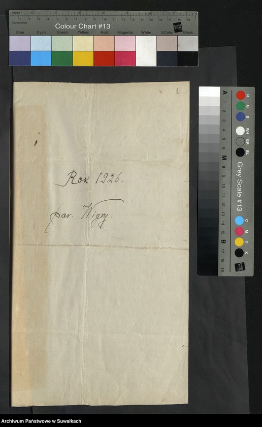 image.from.unit.number "Aneksa do Aktów Ślubnych parafji Wigierskiej za 1926 rok"
