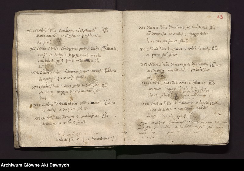 image.from.unit.number "Regestrum exactionis contributionum de aratris -- in toto palatinatu Podoliae in conventu Piotrcoviensi sancitarum --"