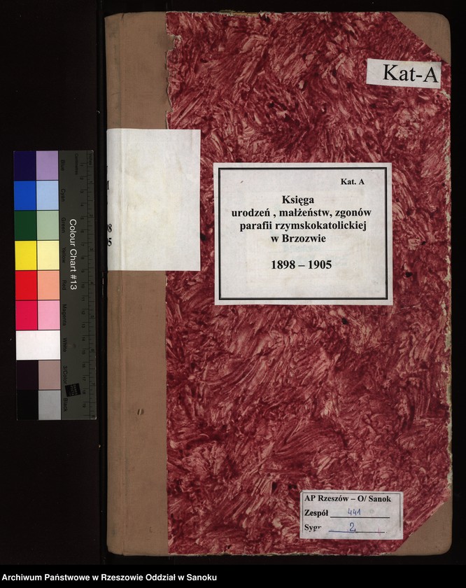 image.from.unit.number "Księga urodzeń, małżeństw i zgonów dla miejscowości Brzozów"