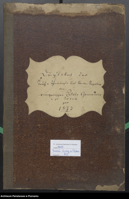 Obraz 2 z jednostki "Duplikat der Tauf, Trauungs und Sterberegister"