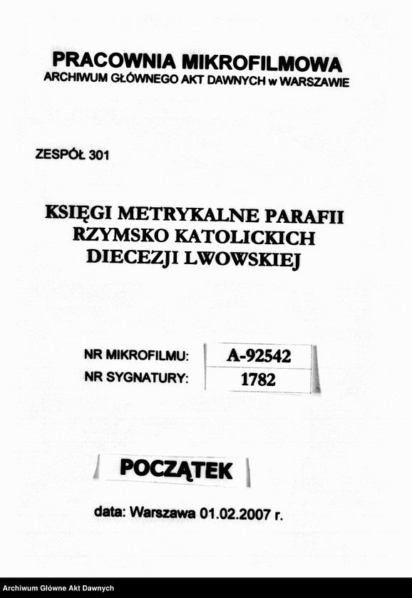 image.from.unit.number "Parafia: Niemirów. Dekanat: Lubaczów. Kopie z ksiąg metrykalnych ur., śl., zg. dla miasta Niemirów i wsi: Budomirz, Szczerzec, Huta Kryształowa, Wierzbiany, Wróblaczyn."