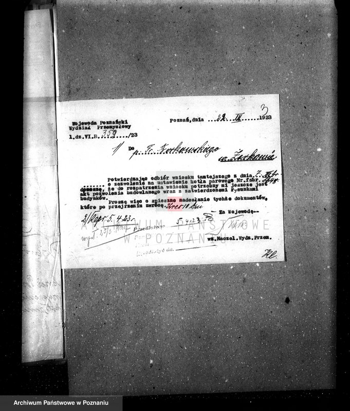 Obraz 8 z jednostki "Mleczarnia Fr. Borkowskiego w Żerkowie pow. jarociński nr woj. kotła 130"