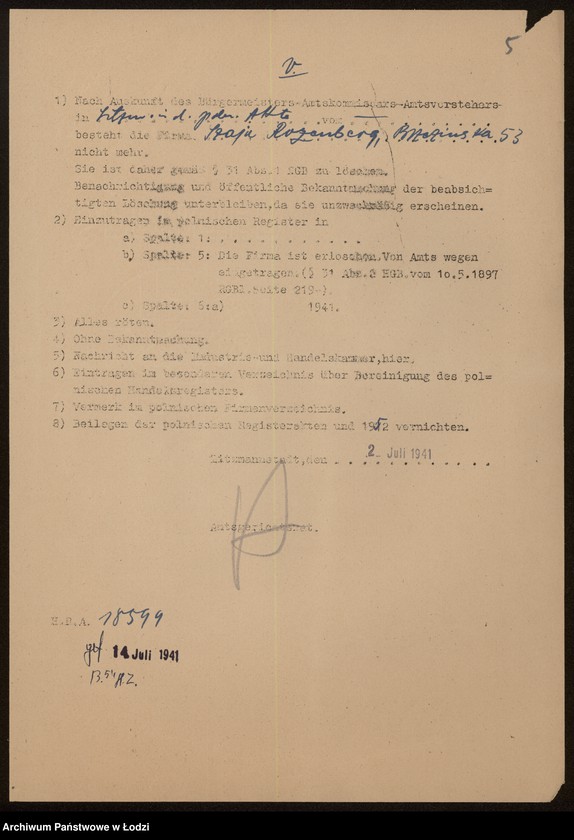 Obraz 7 z jednostki "Szaja Rozenberg- sprzedaż galanterii i materiałów piśmiennych"