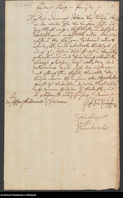 image.from.unit.number "V. [von] Lauson [Johannes Jacobus de Lauson - indygenat]"