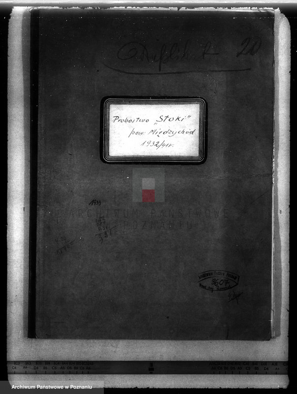 Obraz 4 z jednostki "Probostwo Stoki" powiat międzychodzki plan urządzenia gospodarstwa leśnego"