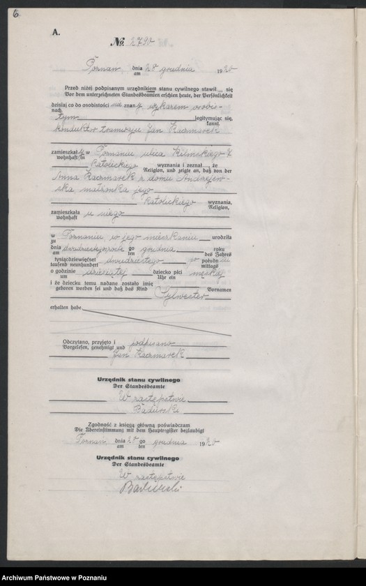 Obraz 8 z jednostki "Księga urodzeń odpis tom VIII [Rejestr poboczny urodzeń]"