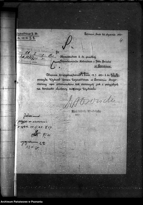 Obraz 8 z jednostki "Sprawy osobowe Poznański Urząd Wojewódzki [personalne - sprawozdania miesięczne]"