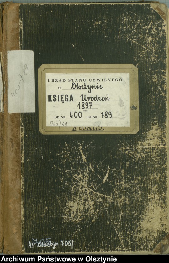 image.from.unit.number "Geburts-Haupt-Register Tom II,Nr 400 - 789"