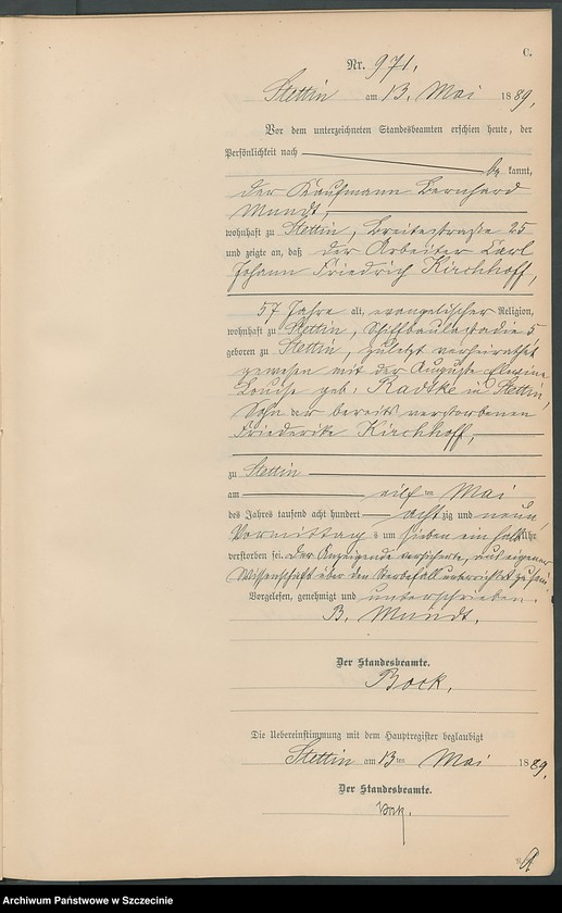 Obraz 18 z jednostki "Sterbe-Register (Neben-Register) Band III"