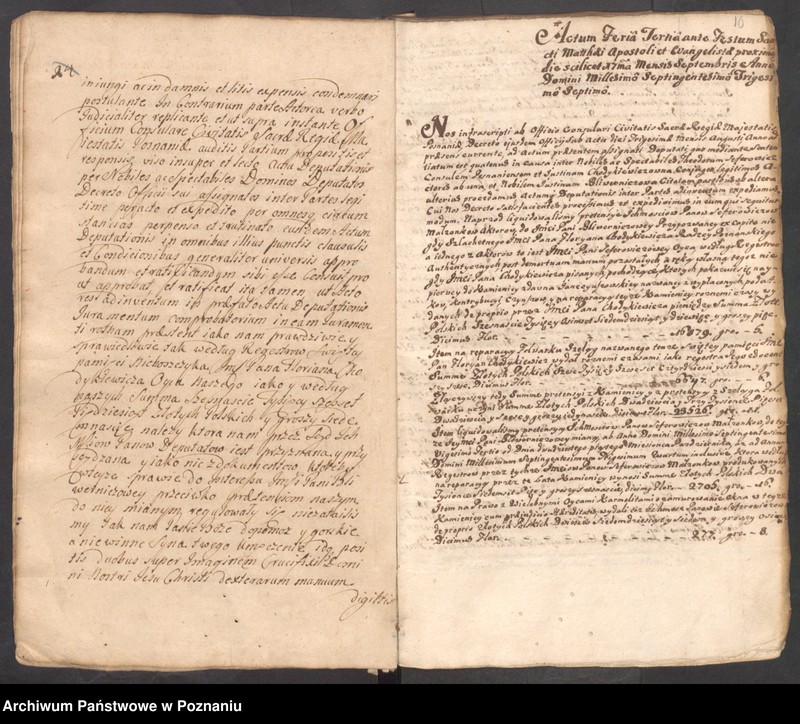 Obraz 12 z jednostki "Liber actorum officii consularis civitatis Posnaniae.  Protocollum anni 1738, tum 1739 et 1740."