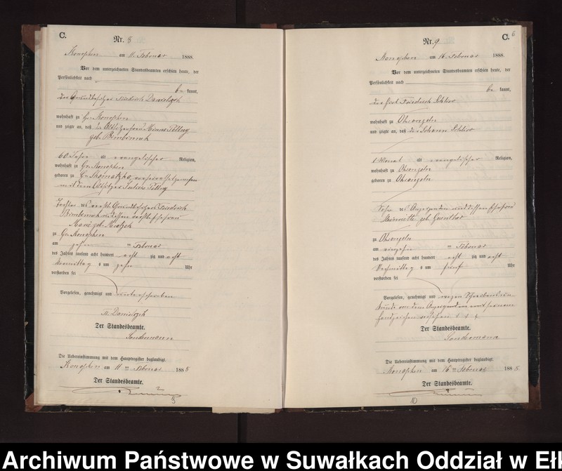 image.from.unit.number "Sterbe-Neben-Register des Preussischen Standes-Amtes Gr. Konopken Kreis Loetzen"