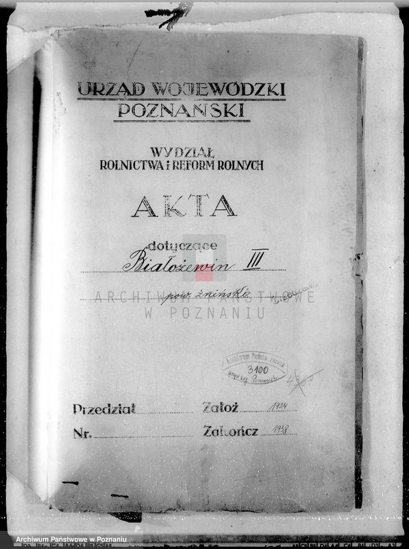 Obraz 4 z jednostki "Białowieżyn III w powiecie żnińskim osada rentowa"