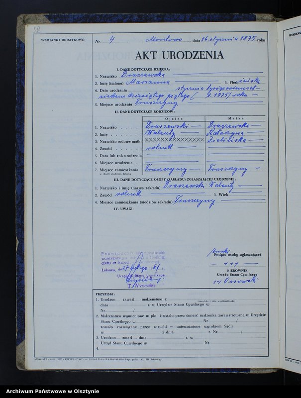 image.from.team "Urząd Stanu Cywilnego w Zwiniarzu pow. nowomiejski"