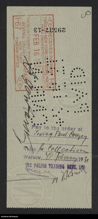 image.from.unit.number "Korespondencja z bankami, zestawiania i pokwitowania wpłat i wypłat, czeki"