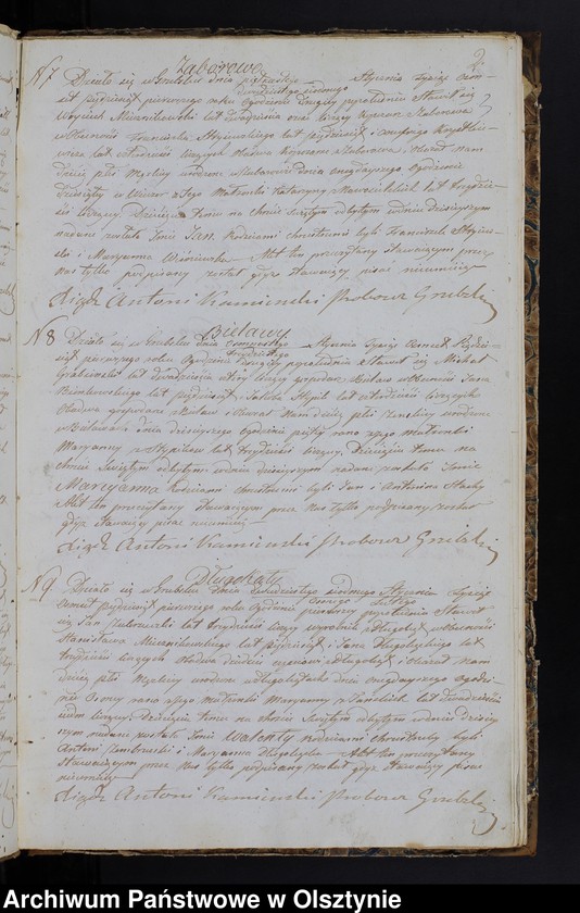 image.from.unit.number "Duplikat Aktów Urodzenia, Zaślubień, Zeyścia za Rok 1851 z Parafij Grzebskiey"