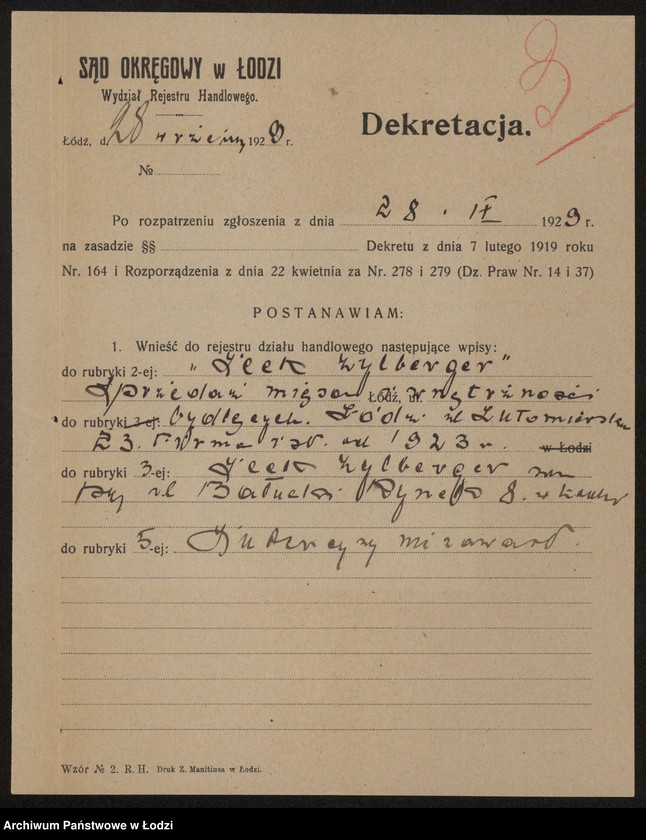 Obraz 5 z jednostki "Icek Zylberger – sprzedaż mięsa i wnętrzności bydlęcych"