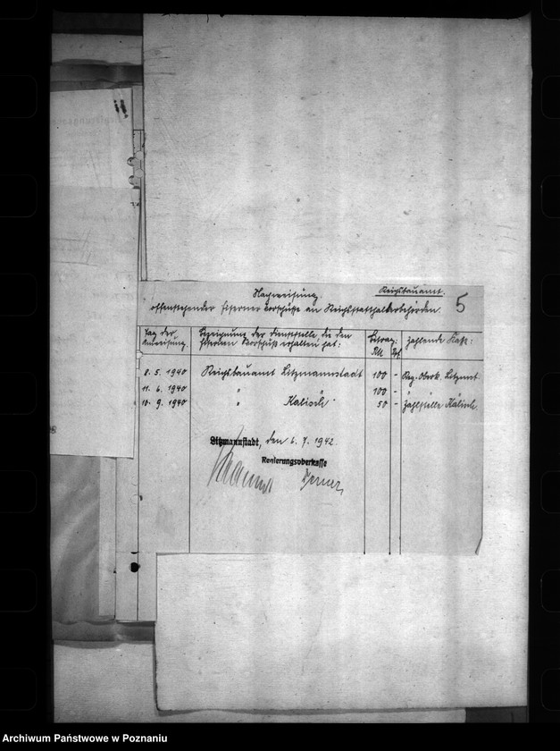 Obraz 9 z jednostki "Handkassenvorschüsse"