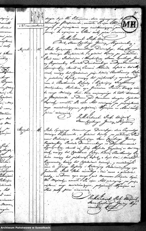 Obraz 10 z jednostki "Akta Zeszłych Gminy Kopciowskiey od 1-go Maia 1810 R."