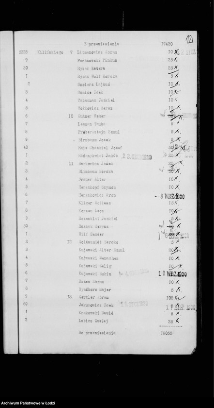 Obraz 16 z jednostki "Rejestr poborczy"