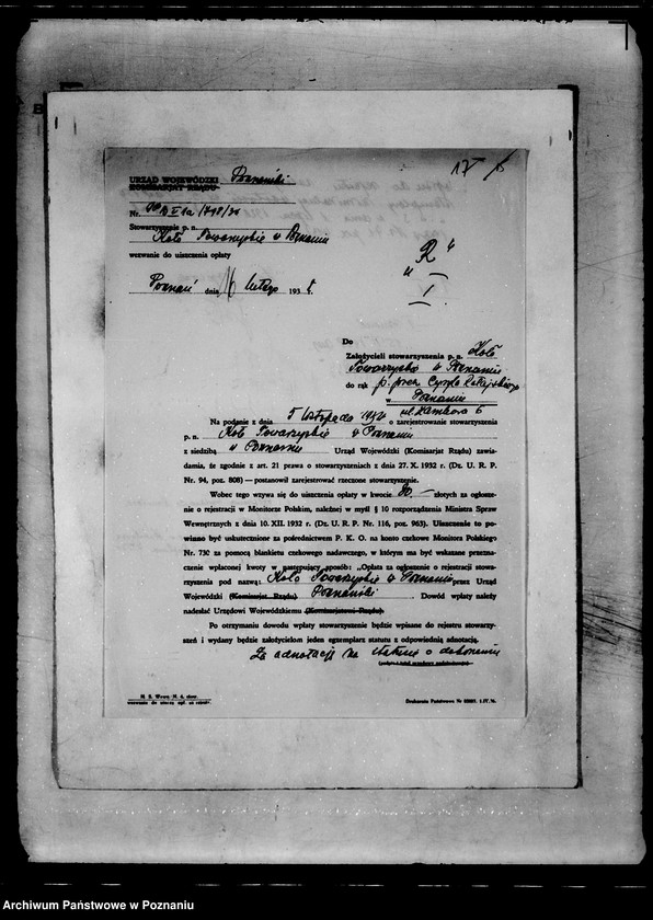 Obraz 20 z jednostki "/Koło Towarzyskie w Poznaniu/"