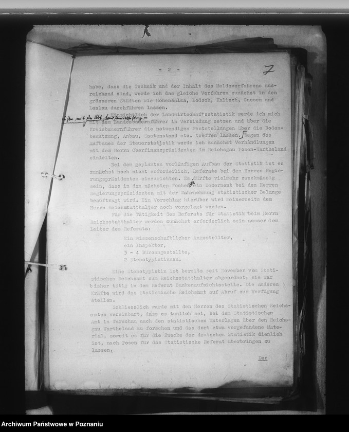 Obraz 11 z jednostki "Landeswirtschaft. Geschäftsverteilungsplan. Verwaltungskosten. Dienstreisen. Dienstkraftwagen"