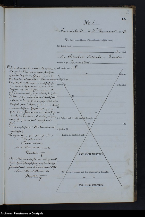 Obraz z jednostki "Sterbe-Neben-Register Nr 1 - 37"