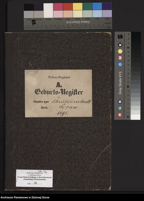 Obraz 2 z jednostki "Geburts-Neben-Register im Standes-Amt Christianstadt Kreis Sorau 1895"