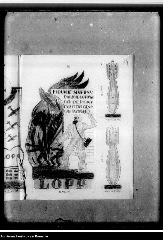 Obraz 18 z jednostki "Korespondencja: okólniki Poznańskiego Okręgu Wojewódzkiego. Sprawozdania z objazdu autokina. Szkice rysunkowe na plansze propagandowe"