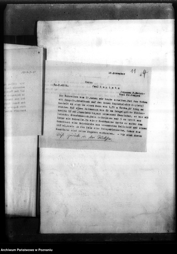 Obraz 15 z jednostki "Georg Kupietz aus Prossen, Kreis Kempen (Kępno)"