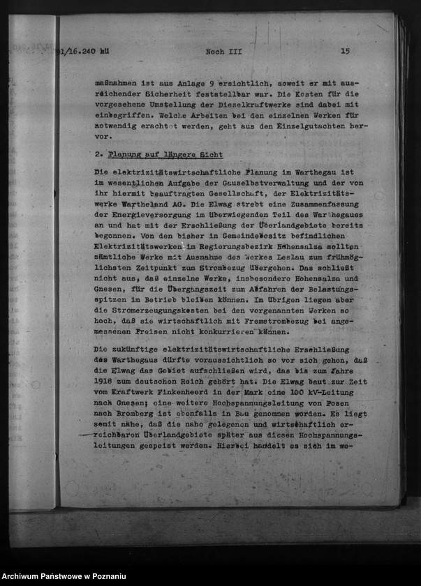 Obraz 19 z jednostki "Rehmengutachten über die Energieversorgung im Regierungsbezirk Hohensalza - Inowrocław"