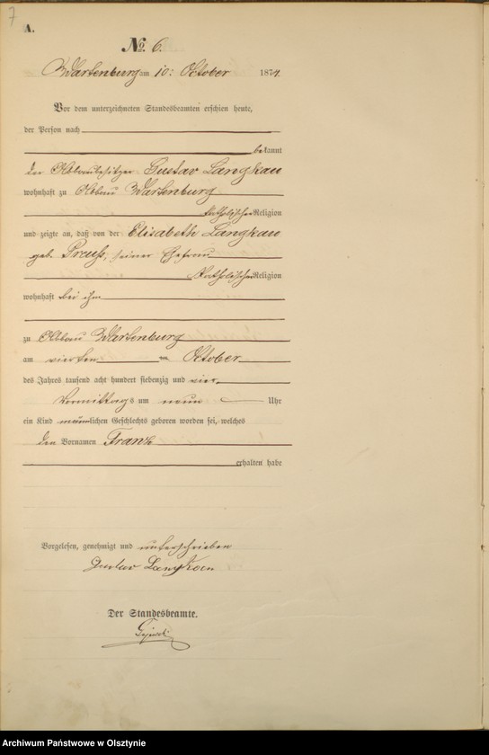 image.from.unit.number "Haupt-Geburts-Register Nr 1 - 51"