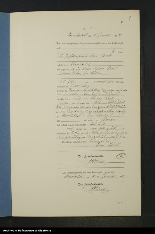 image.from.unit.number "Sterbe-Neben-Register Nr 1 - 22"