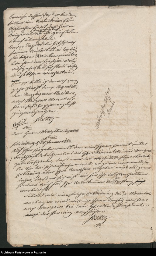 Obraz 14 z jednostki "A. betr. die polizeiliche Beaufsichtigung des polnischen Überläufers Paul /Wladislaus/ Zagrodzki zu Schildberg jetzt Godziętowo"