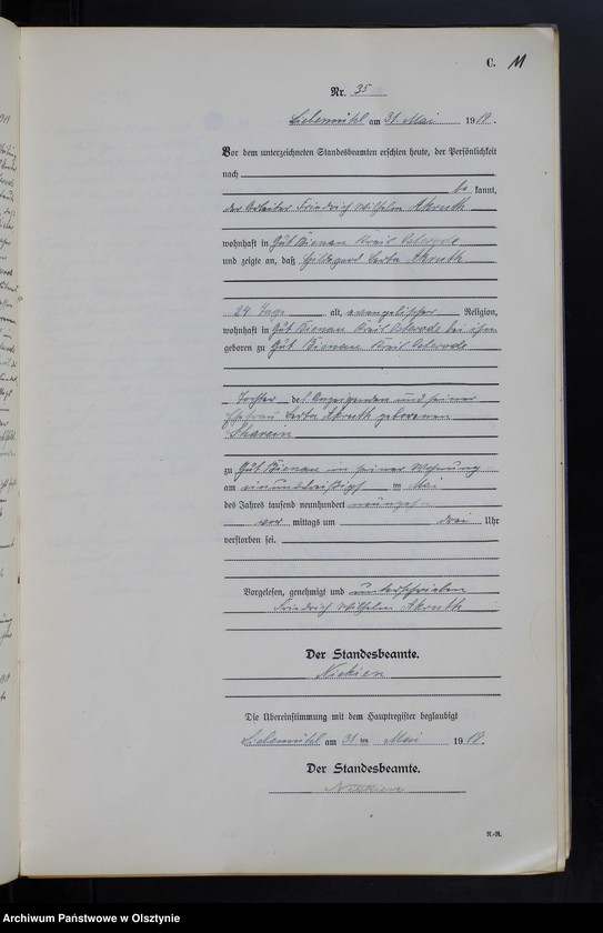 image.from.unit.number "Sterbe-Neben-Register Nr 25-76"