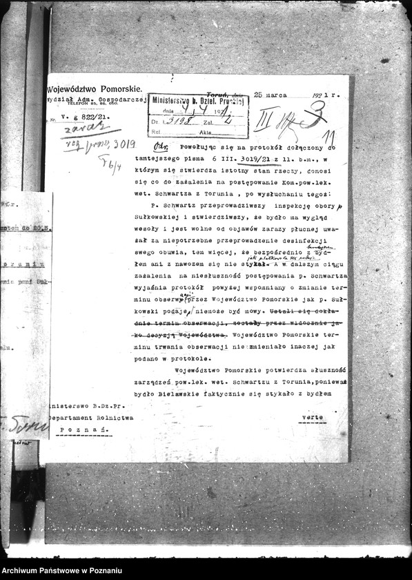 Obraz 15 z jednostki "Sprawy szczegółowo-Zaraza płucna - Toruń"