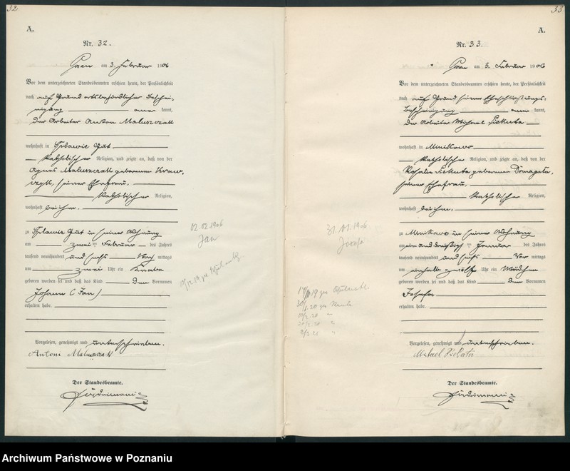 Obraz 19 z jednostki "Księga miejscowa urodzeń"