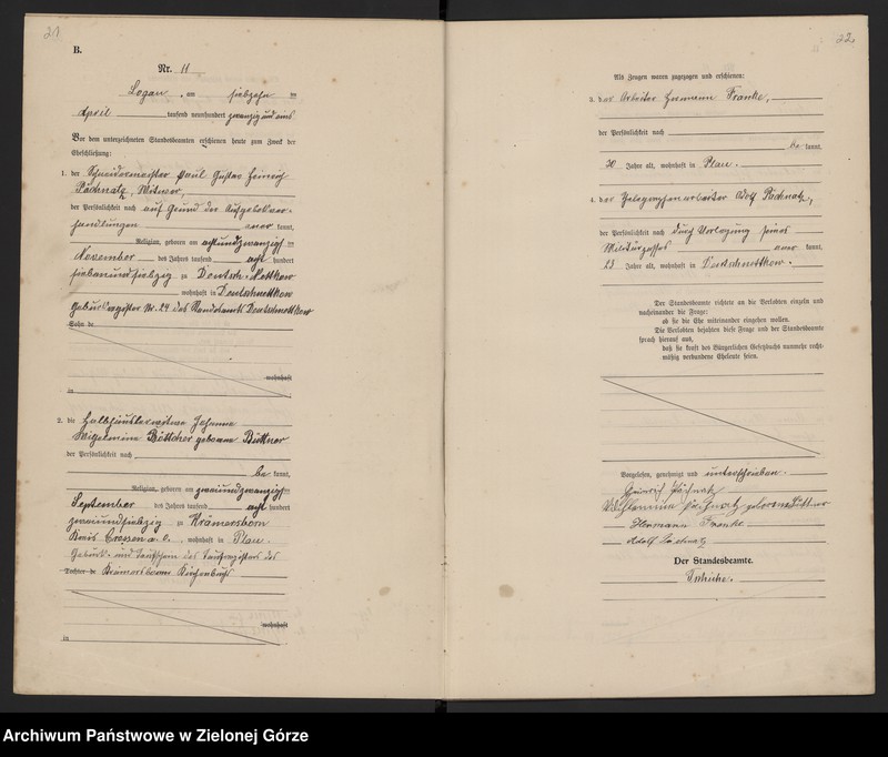 Obraz 13 z jednostki "[Księga małżeństw]"